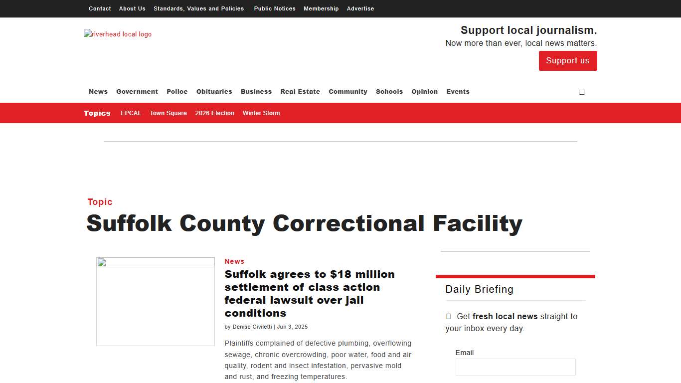Suffolk County Correctional Facility - RiverheadLOCAL