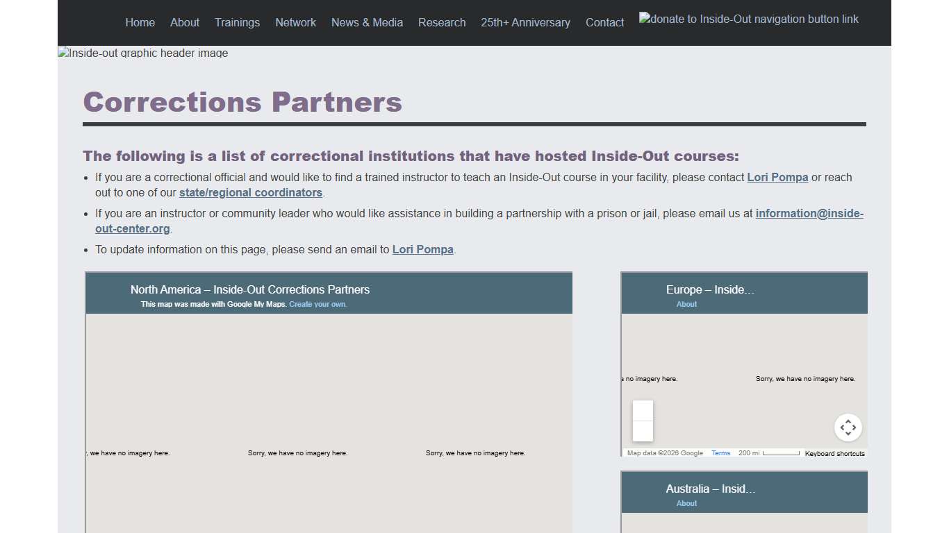 The Inside-Out Center Corrections Partners